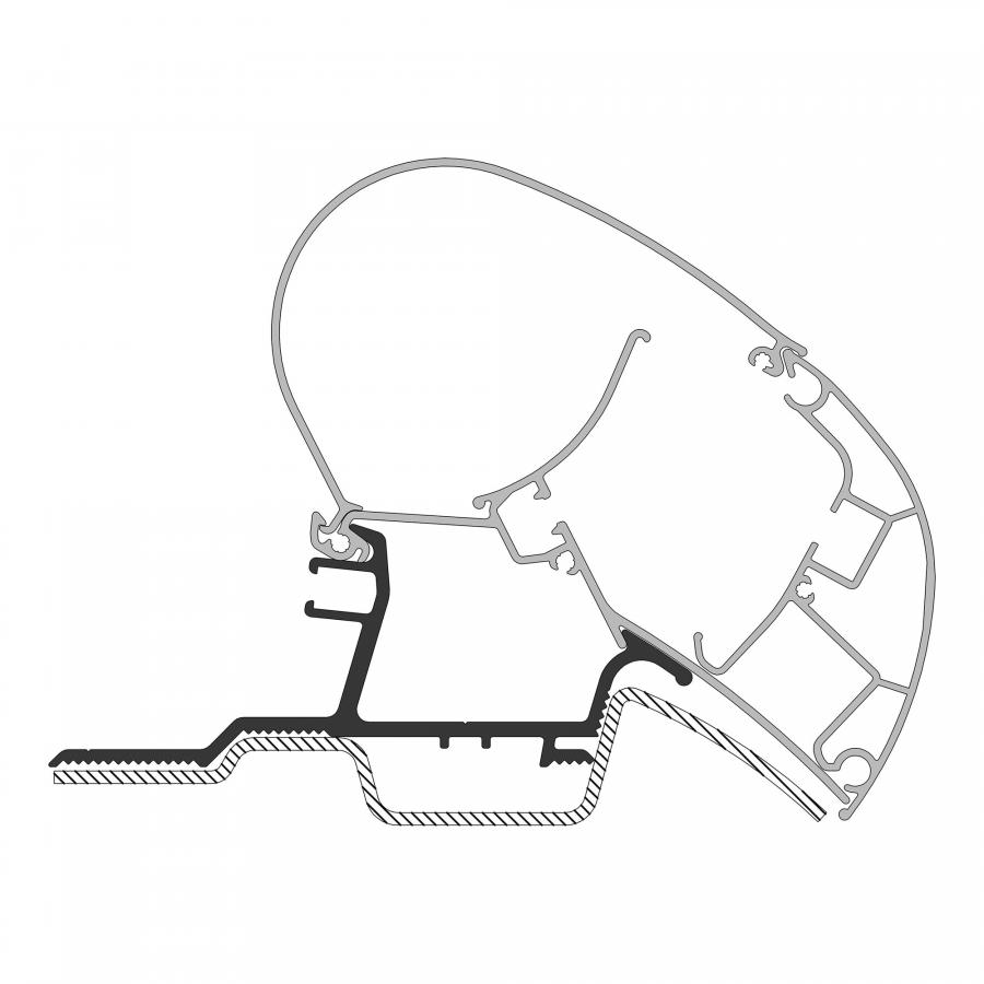 Product image 1 of the product “Adapter für MB Sprinter ab Bj. 2006/04 zu Markisen Dometic Serie 2 ”